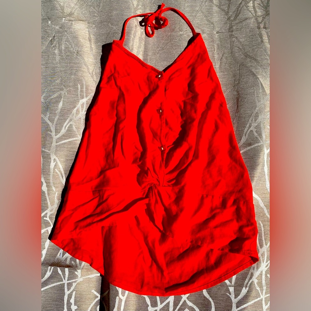 Urban Romantics button up halter top